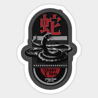 Serpent Dojo Clan Sticker